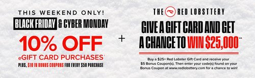Black Friday Cyber Monday - 10% OFF Plus a Gift for You! + The Red Lobsttery