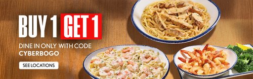 Buy 1 Get 1 Dine in only with code Cyberbogo - See Locations