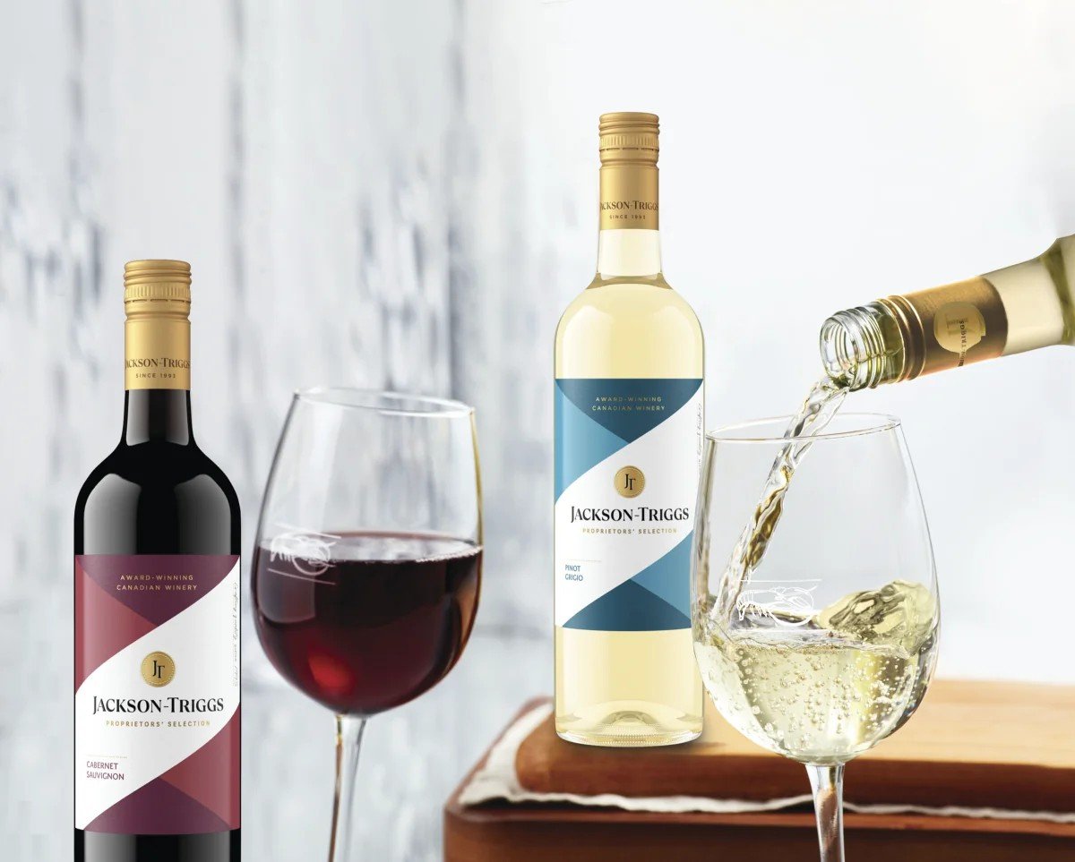 Jackson-Triggs red and white wine