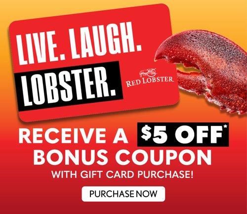 Receive a $5 Off Bonus Coupon with gift card purchase - Purchase Now