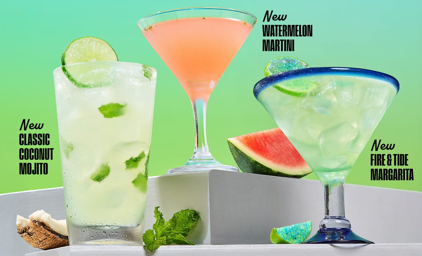 NEW $5 COCKTAILS - MOJITO MARTINI MARGARITA - US