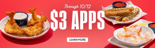 Through 10/12 $3 Apps - LEARN MORE