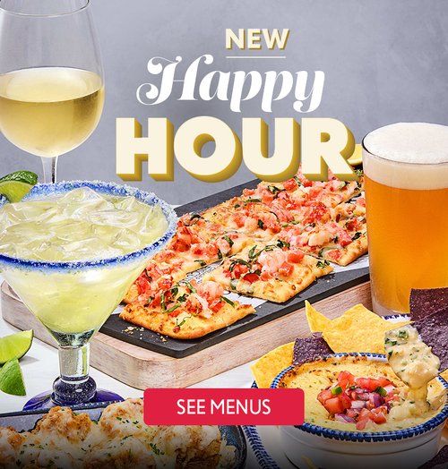 New Happy Hour - See Menus