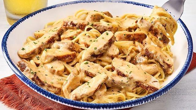 Red Lobster Cajun Chicken Linguini Alfredo